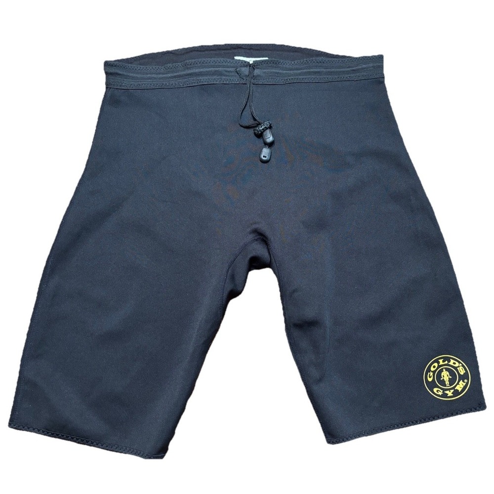 Gold's‎ Gym Black Neoprene Size M / L Workout Shorts 110387 Weightlifting